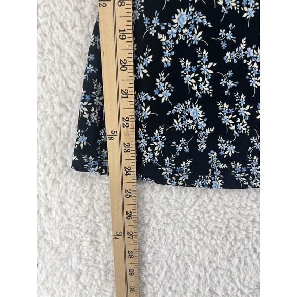 VTG Y2K No Boundaries Women's Camisole Size Large Black Floral Fairy Whimsigoth - Picture 2 of 6